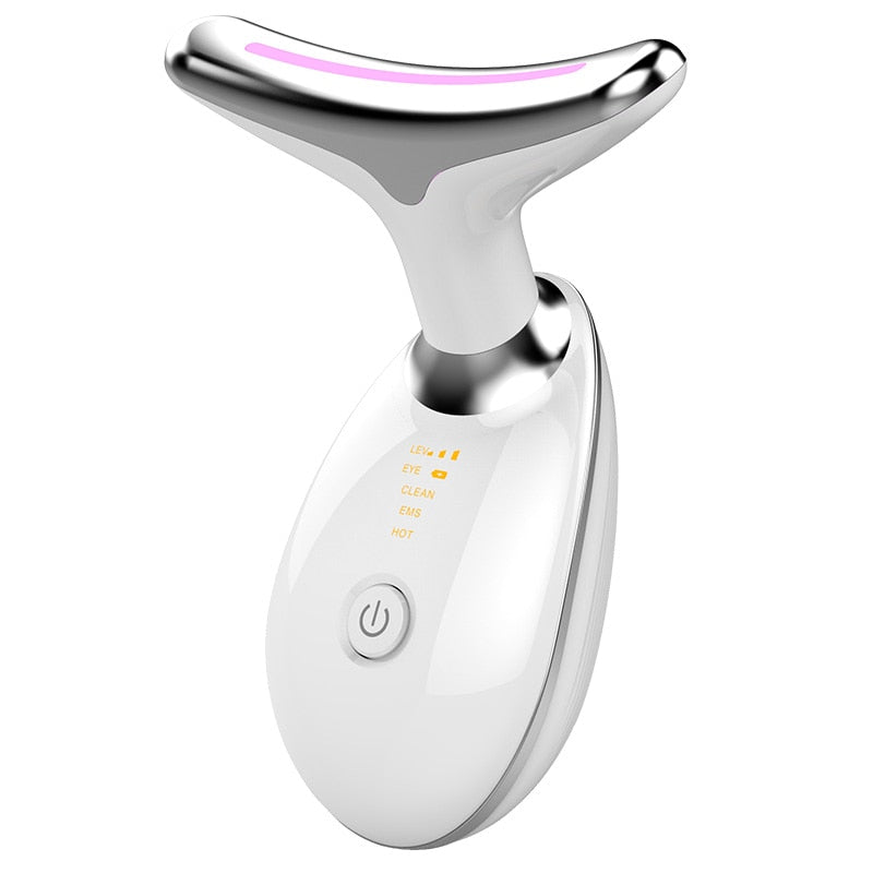 EMS Thermal Neck Lift and Tighten Massager Electric Microcurrent Face Beauty Device - inneroasisco