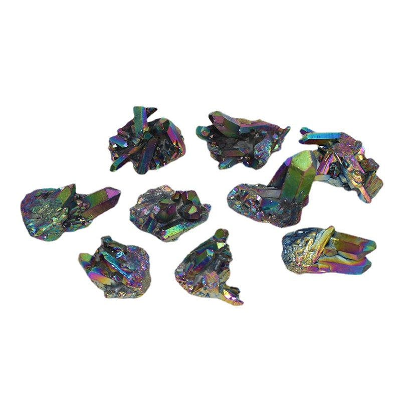 15g Naturally Healing Aura Rainbow Titanium Crystal Quartz Gemstone - inneroasisco