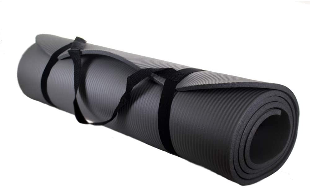 Yoga Extra Thick Exercise Mat - with Carrying Strap - inneroasisco