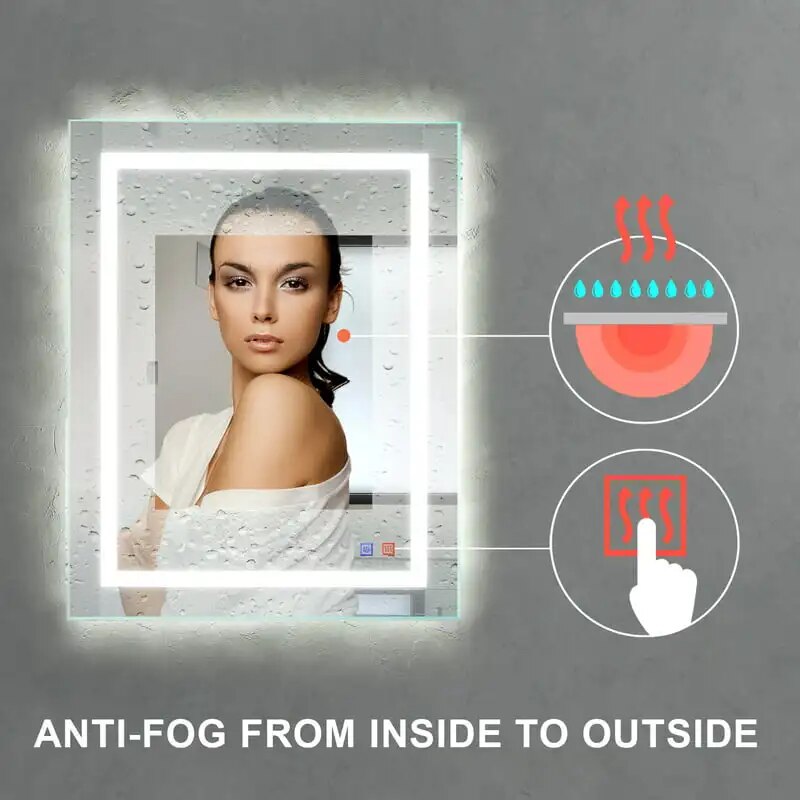 LED Bathroom Vanity Mirror with Anti Fog