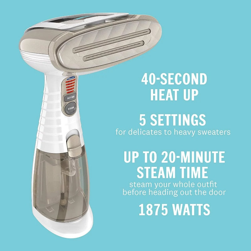 Handheld Garment Steamer for Fabric, Turbo ExtremeSteam 1875W - inneroasisco