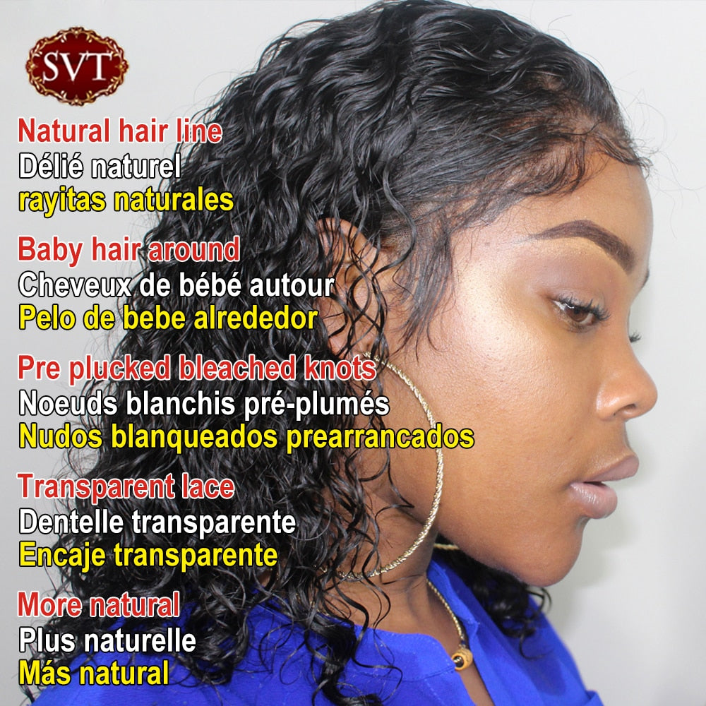 Natural Hairline Deep Wave Bob Lace Frontal Wig - inneroasisco