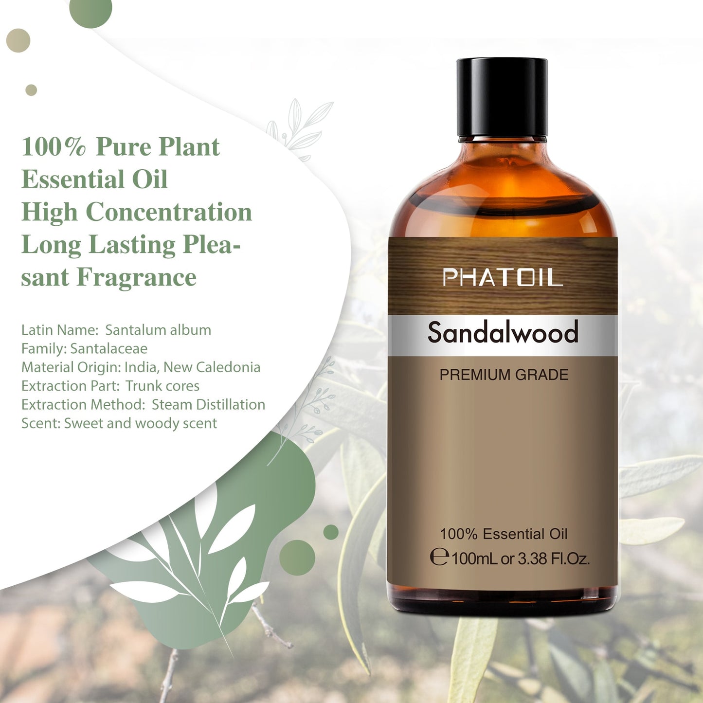 100ML Pure Essential Oils Helichrysum Neroli Australian Tea Tree Lemon Eucalyptus Turmeric Oregano Spearmint Oil - inneroasisco
