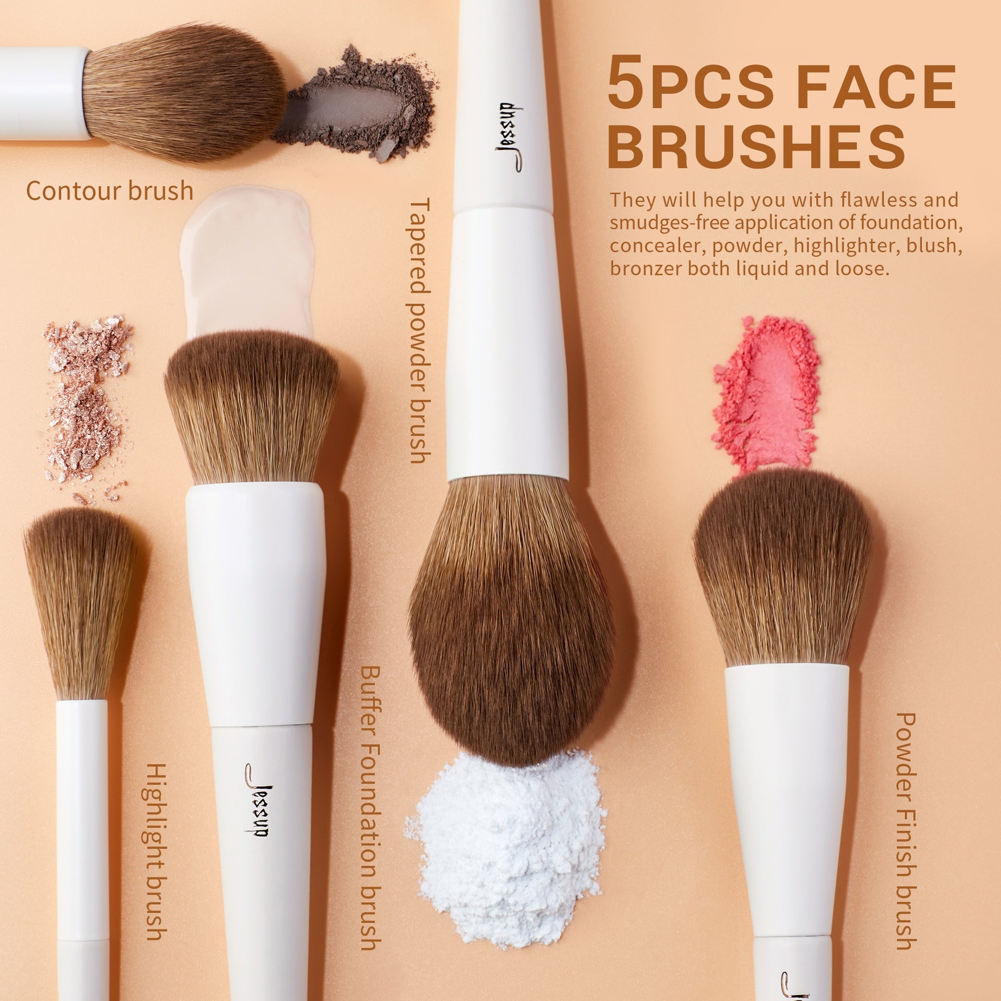 Professional Makeup Brushes 10-14pcs - inneroasisco